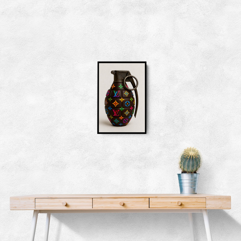 Louis Vuitton Fashion Inspired Grenade Wall Art  